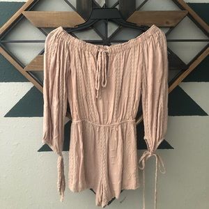 Blush/tan Aztec Romper